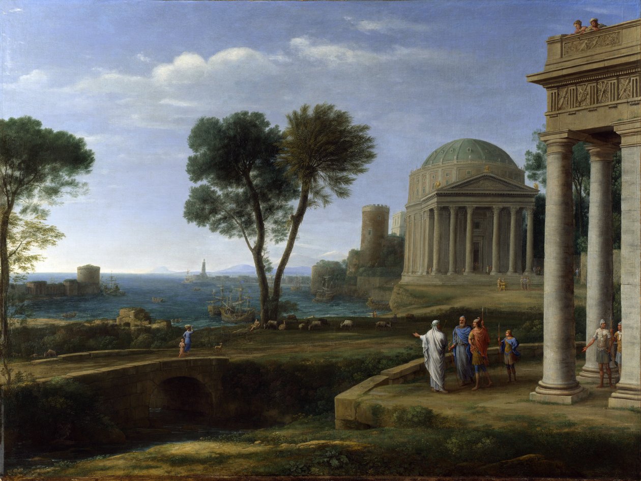 Aeneas in Delos door Claude Lorrain