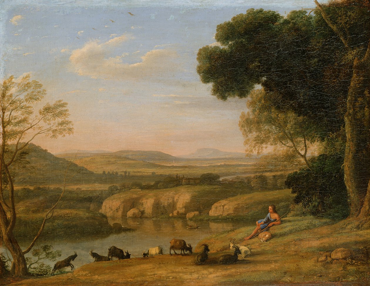 Pastoraal Landschap door Claude Lorrain