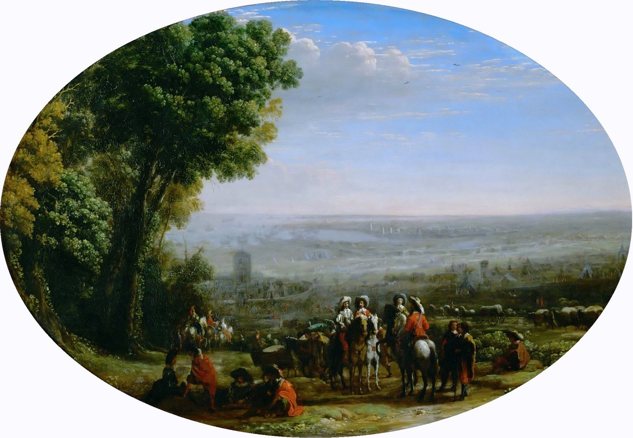 Belegering van La Rochelle door Lodewijk XIII door Claude Lorrain