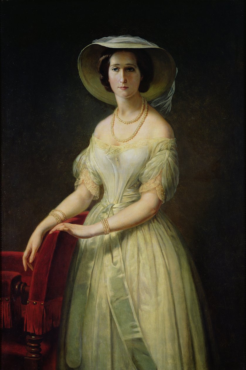 Keizerin Eugenie, c.1853 door Claude Marie Dubufe