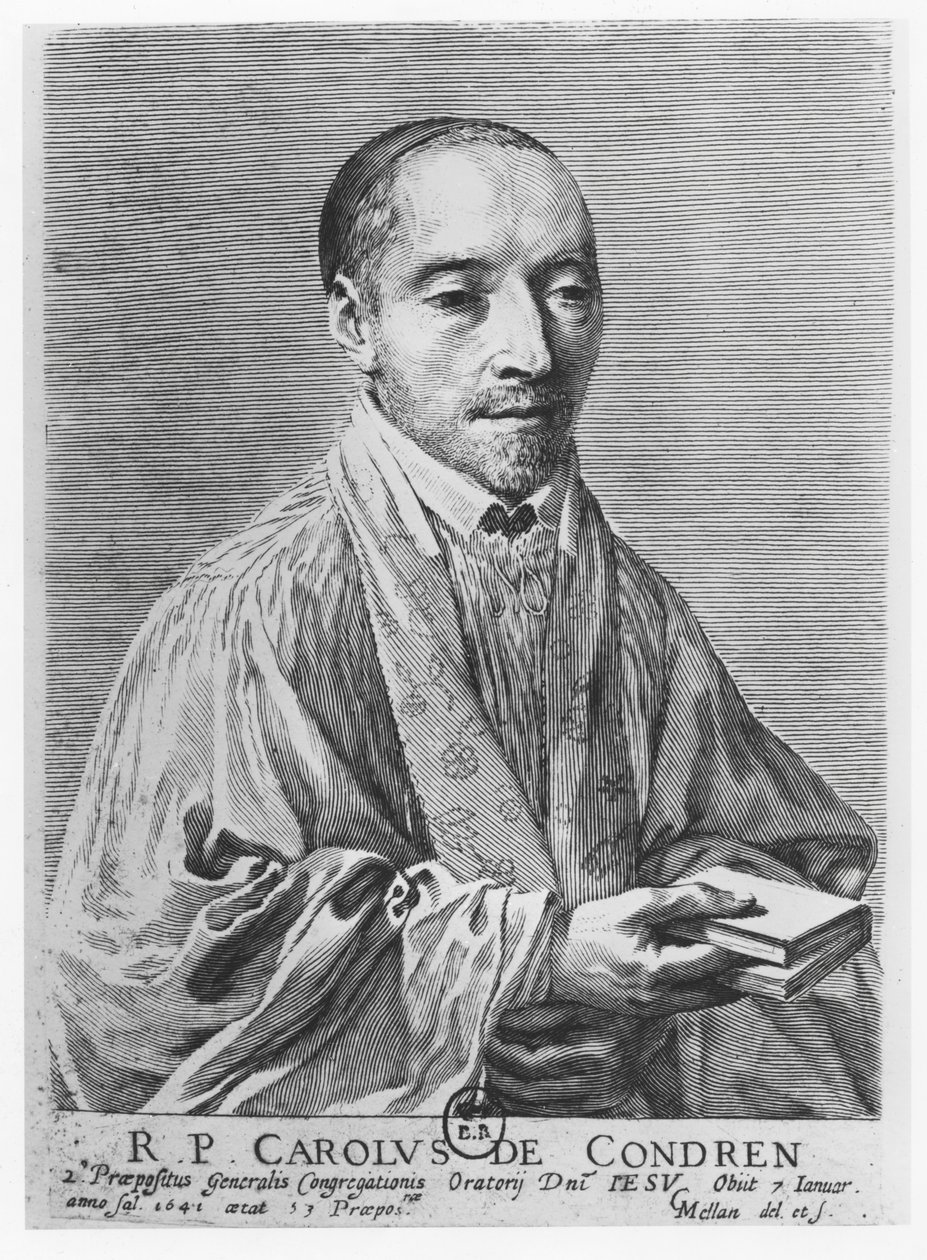 Charles de Condren door Claude Mellan