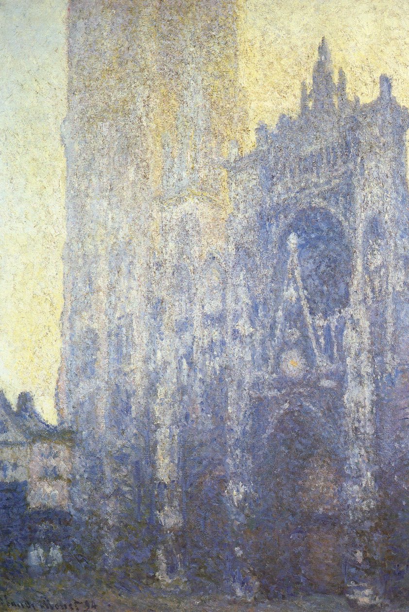 La Cathedrale de Rouen. Le Portail effet du matin door Claude Monet