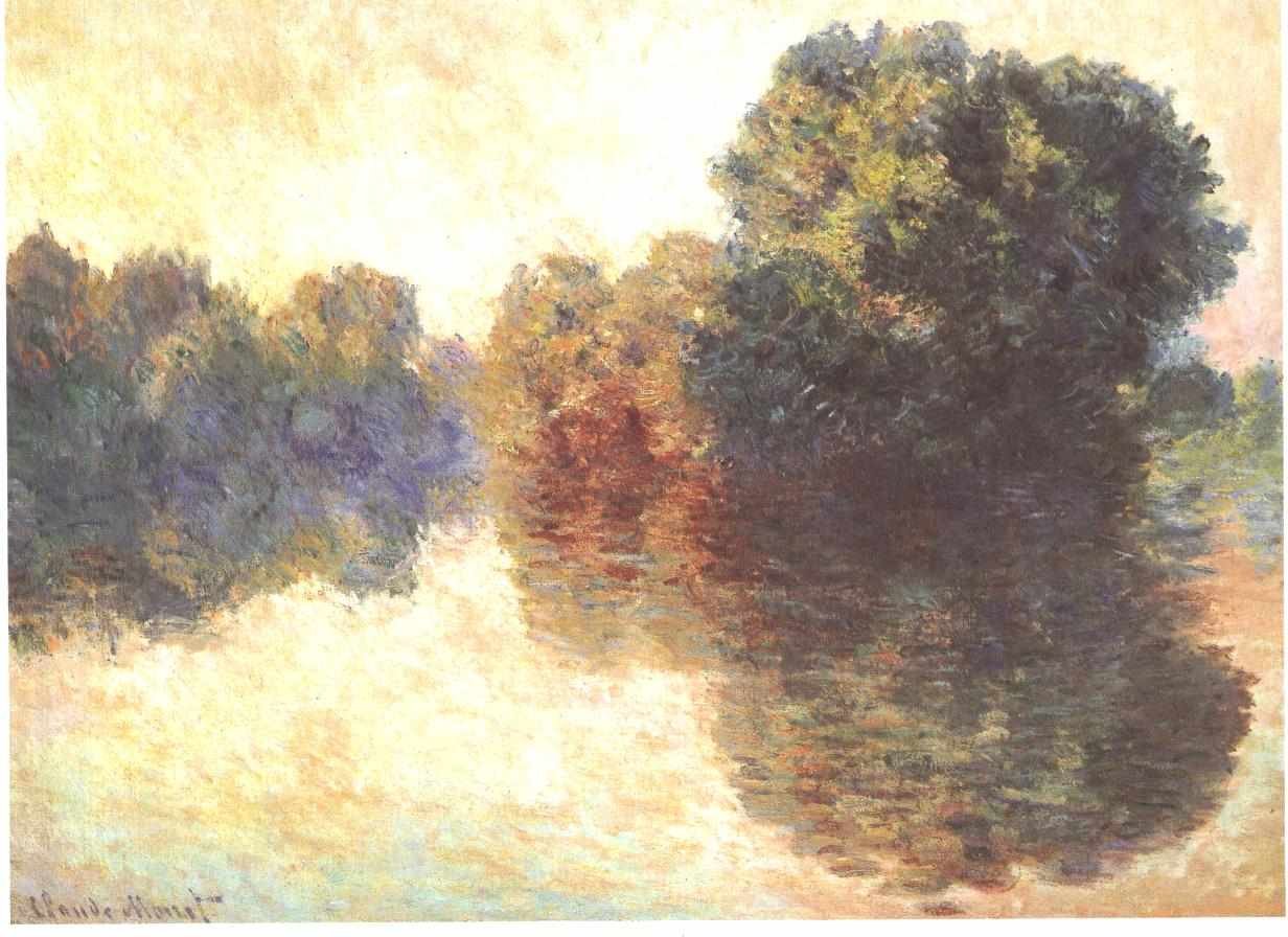 Die Seine bei Giverny door Claude Monet