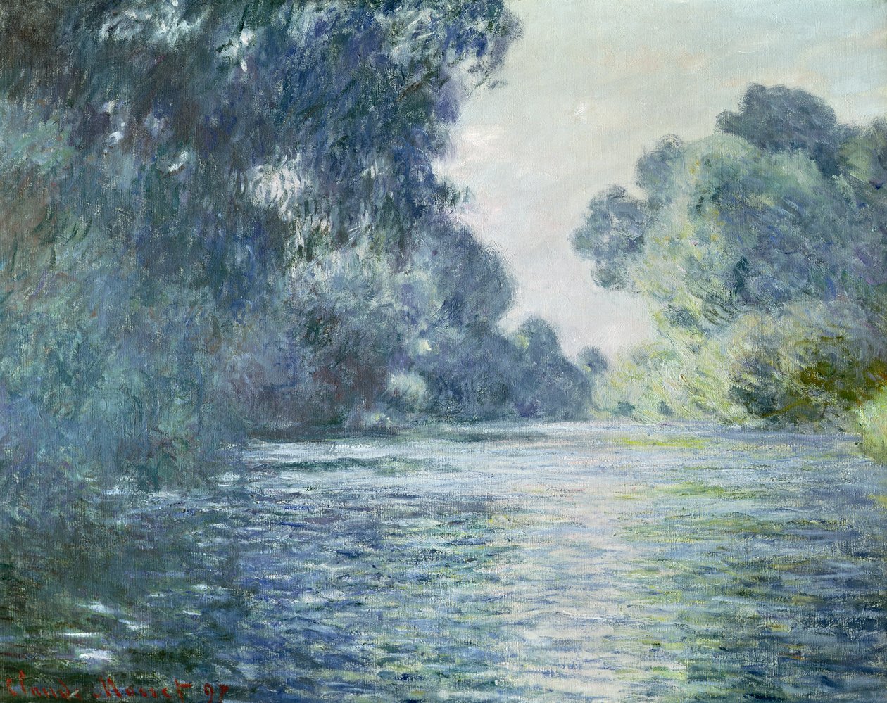 Tak van de Seine bij Giverny, 1897 door Claude Monet