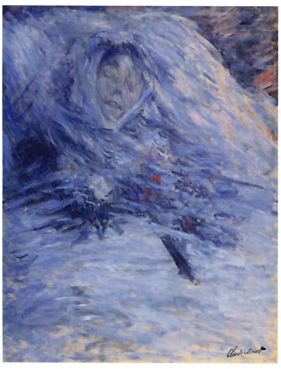 Camille Monet op haar sterfbed door Claude Monet