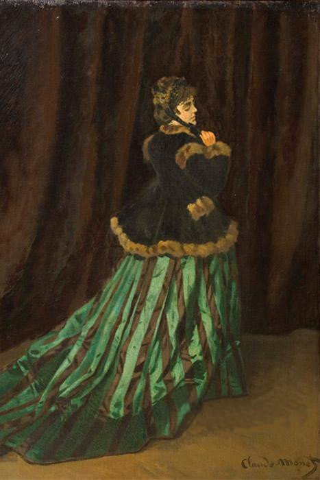 Camille, de groene jurk door Claude Monet