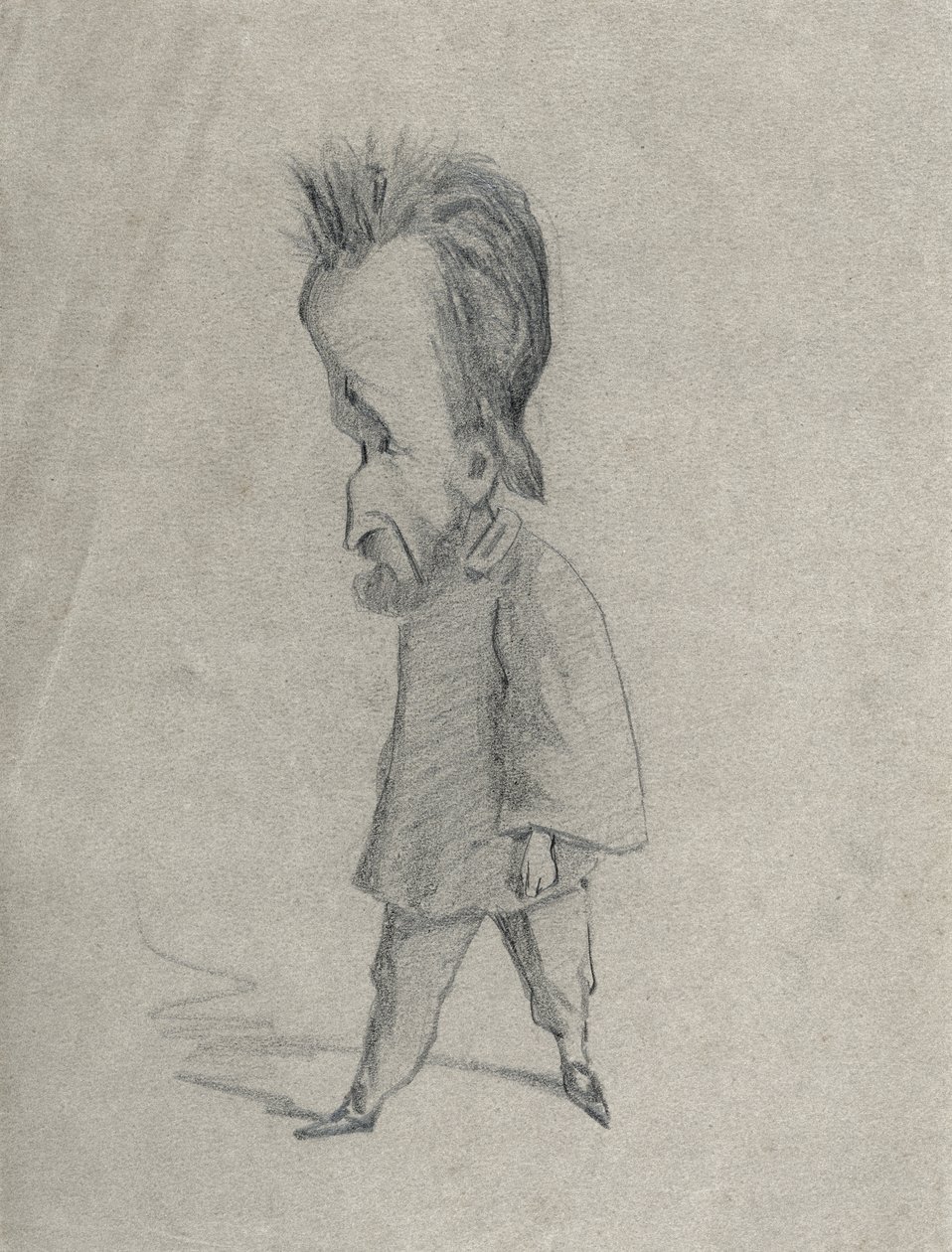 Karikatuur van de Journalist Theodore Pelloquet, 1858 door Claude Monet