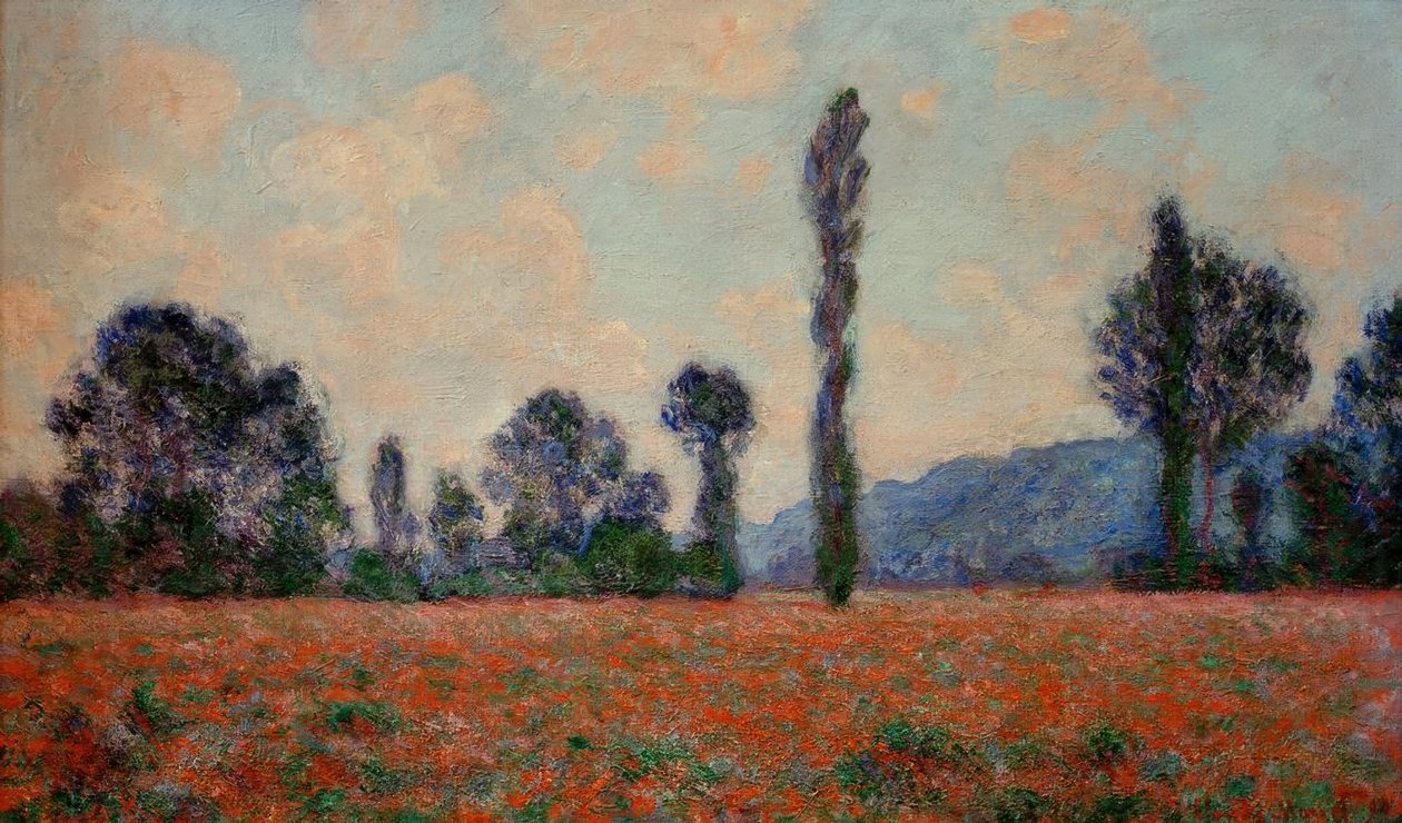 Klaprozenveld door Claude Monet