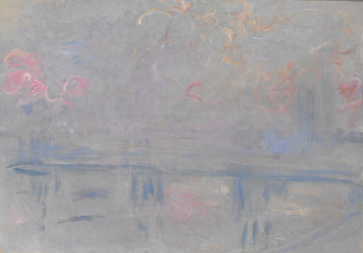 Charing Cross Brug door Claude Monet
