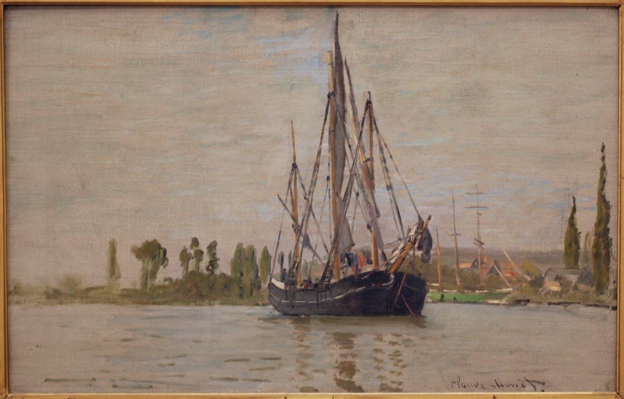 Chasse-marée voor Anker door Claude Monet
