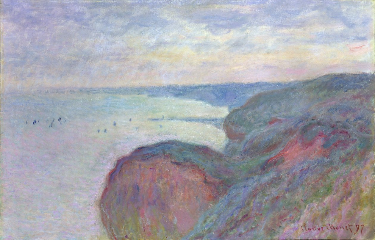 Kliffen bij Dieppe, 1897 door Claude Monet