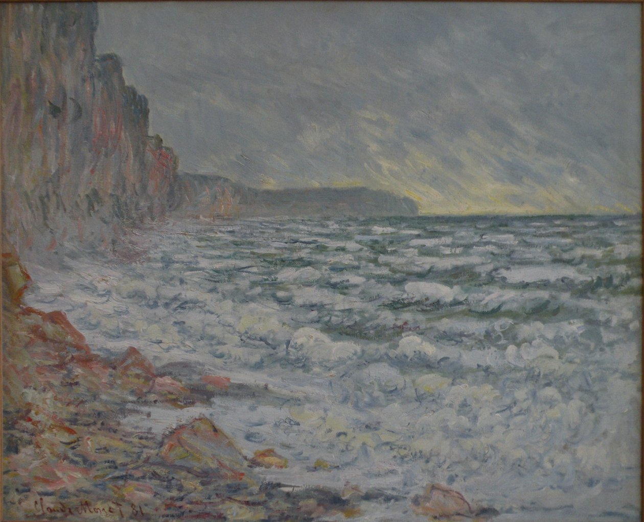 Fécamp, Kustlijn door Claude Monet