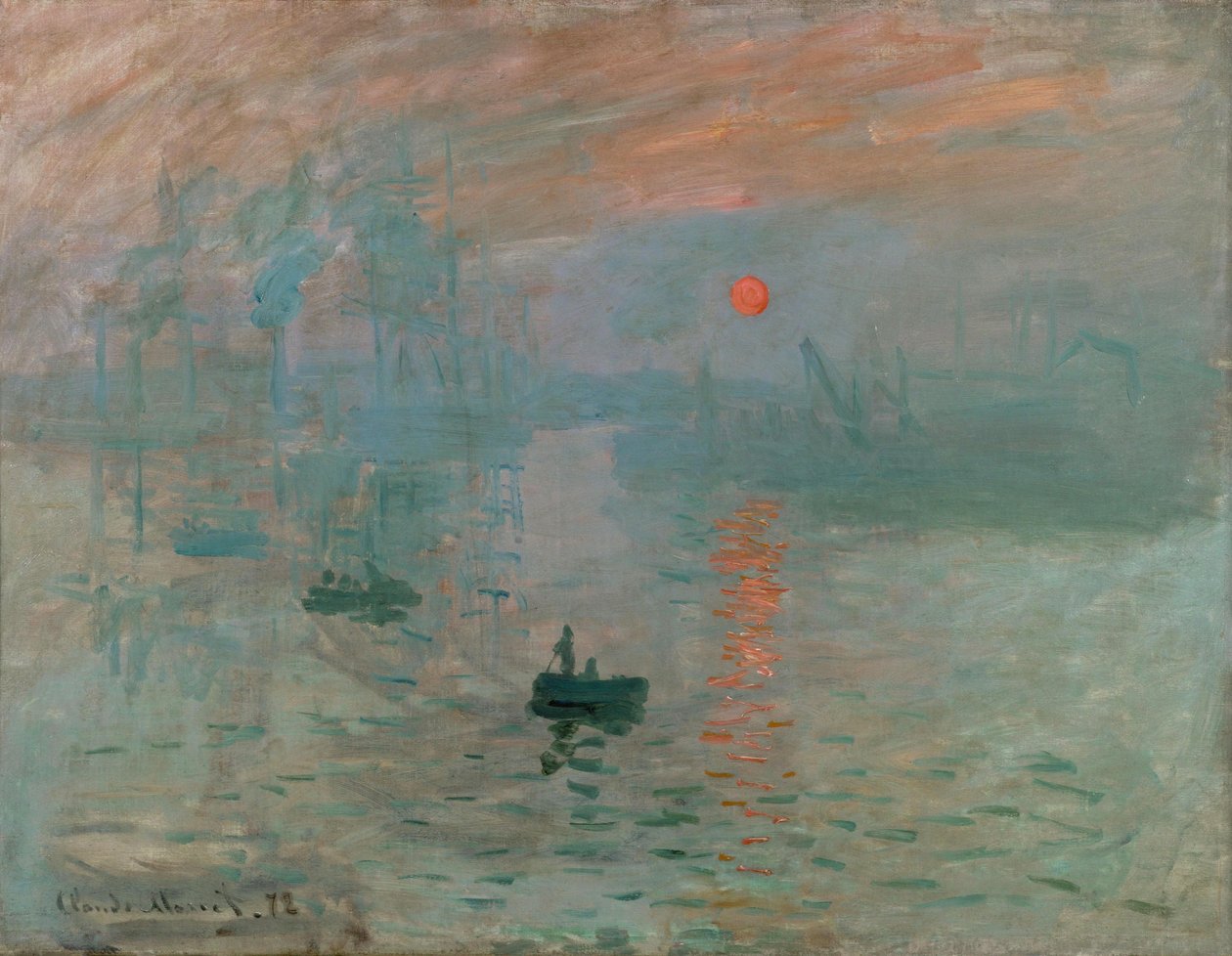 Impressie, zonsopgang door Claude Monet