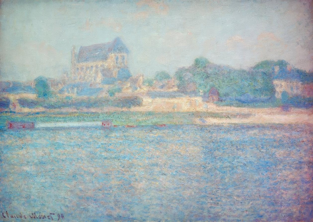 Kerk in Vernon door Claude Monet