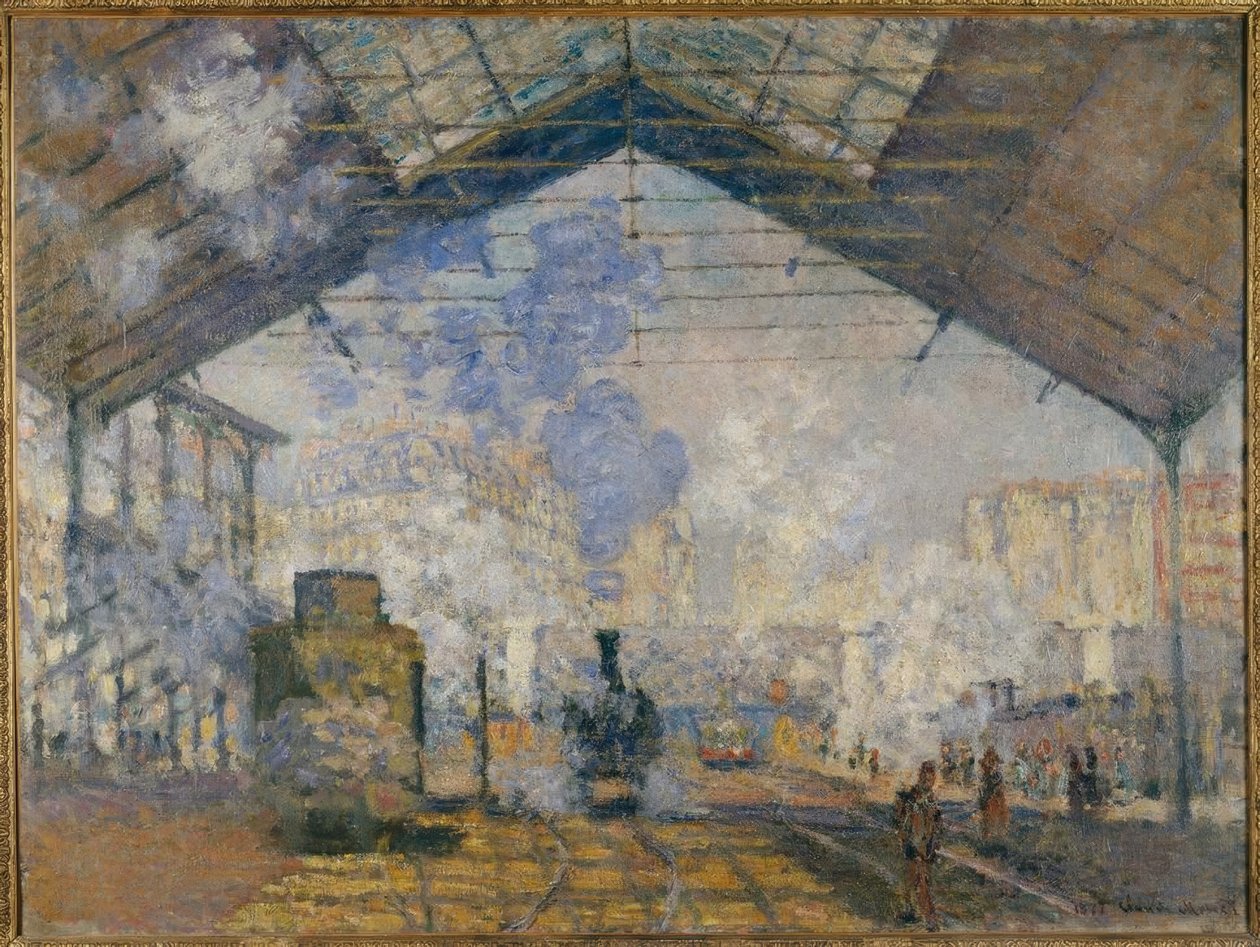 Het Station Saint-Lazare door Claude Monet
