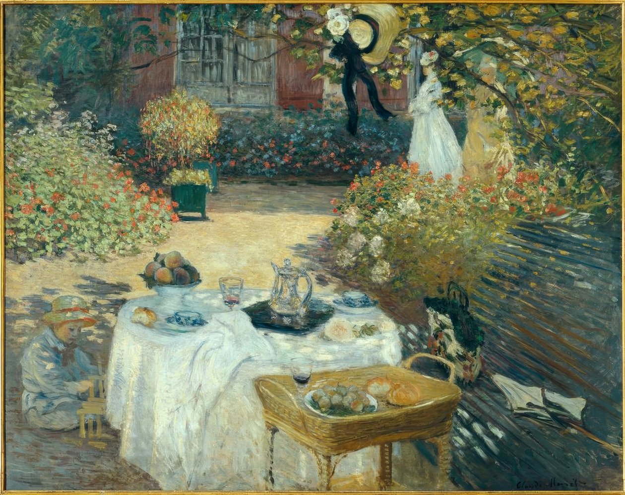 De lunch door Claude Monet