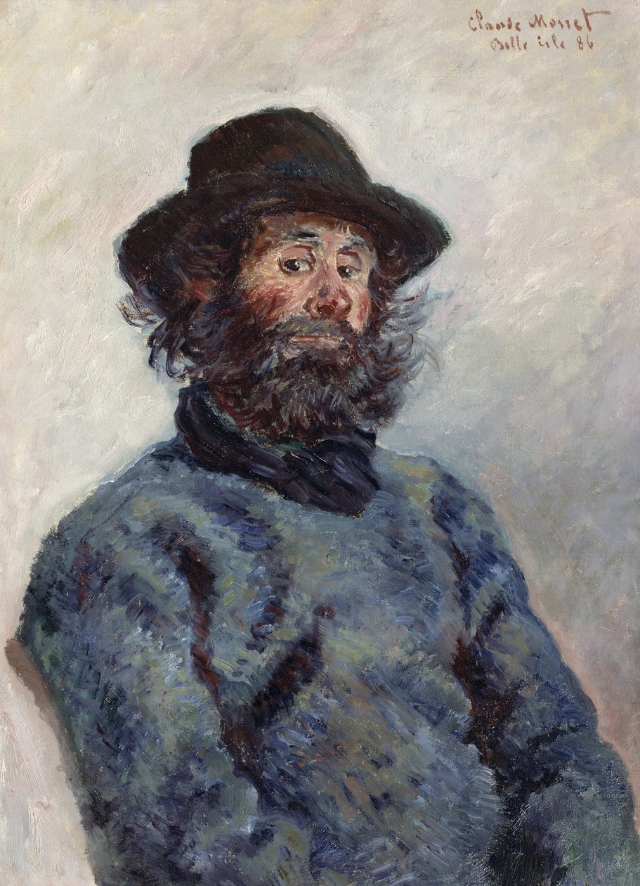 Poly, Visser in Belle-Ile, 1886 door Claude Monet