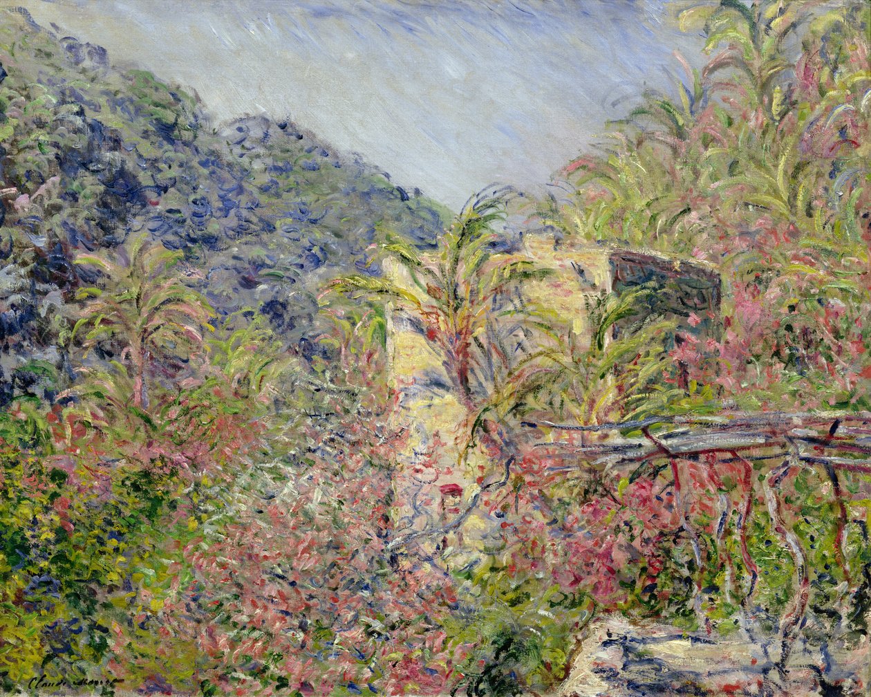 Sasso Valley. Zon effect, 1884 door Claude Monet