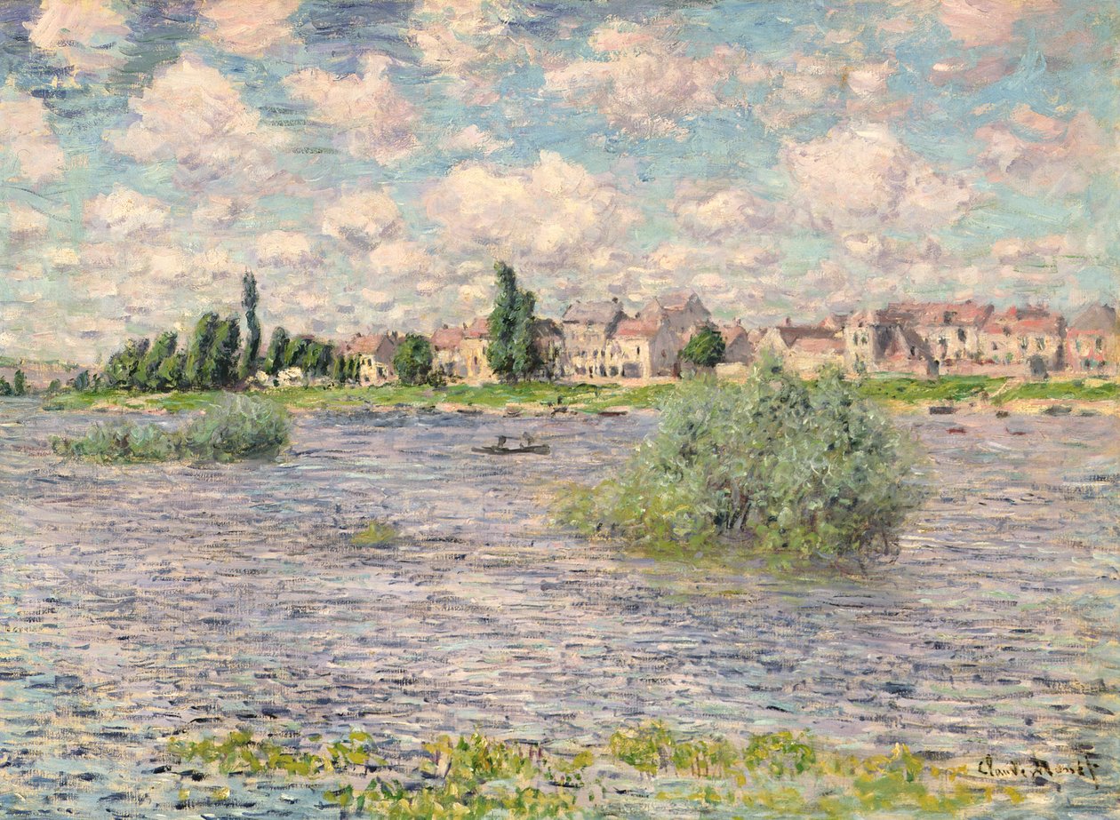 Seine bij Lavacourt door Claude Monet