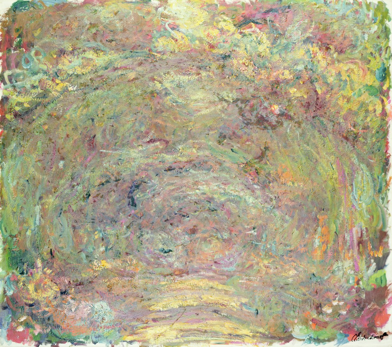 Schaduwpad, c.1920 door Claude Monet