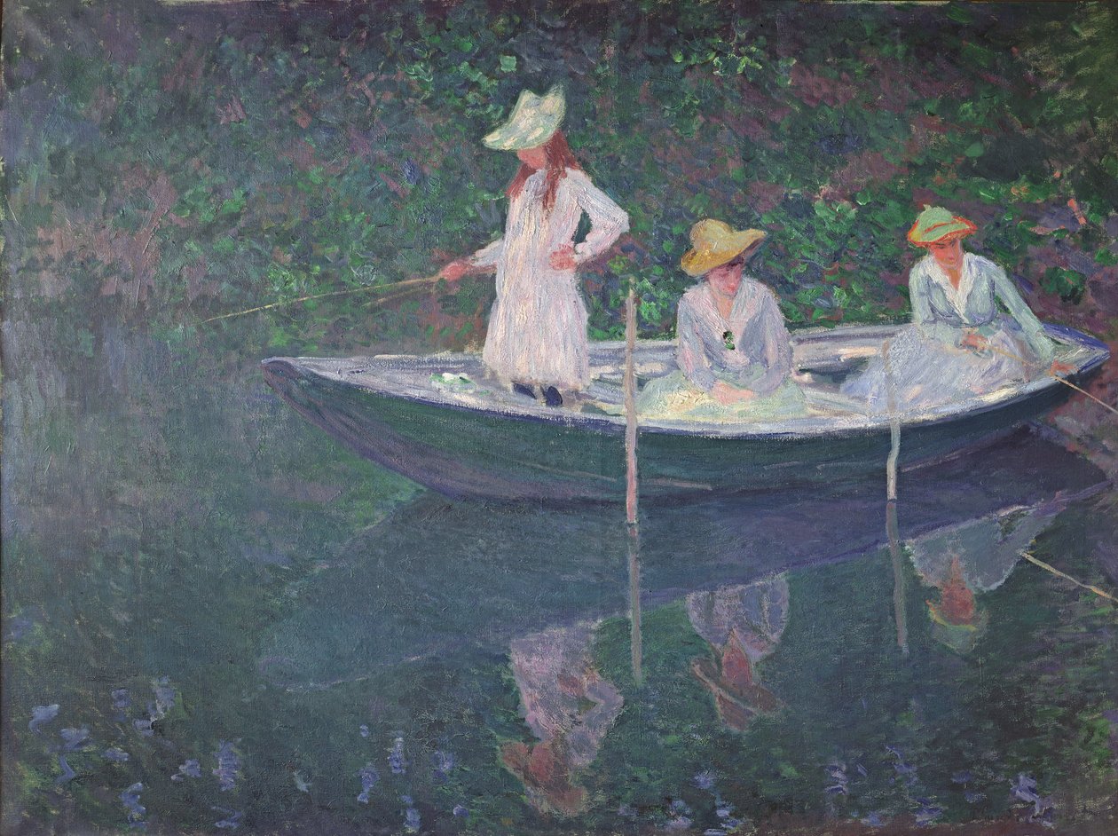 De Boot bij Giverny, ca. 1887 door Claude Monet