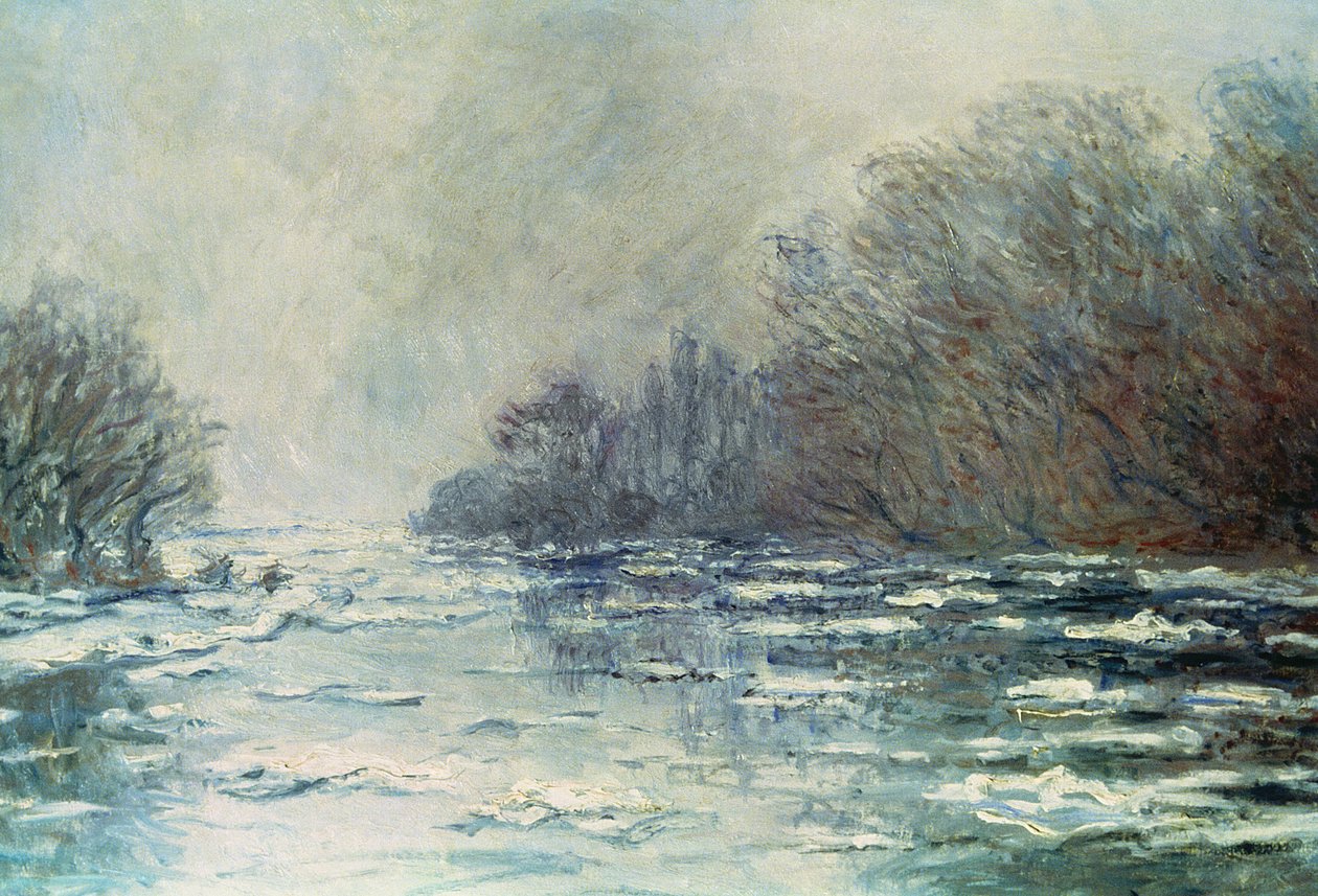 Het uiteenvallen in Vetheuil, ca. 1883 door Claude Monet