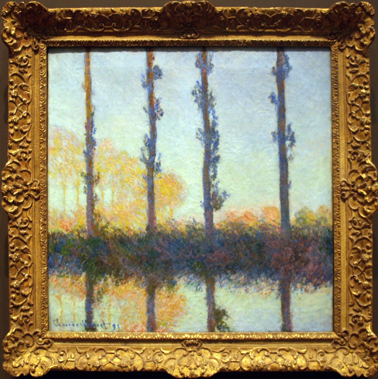 De Vier Bomen door Claude Monet