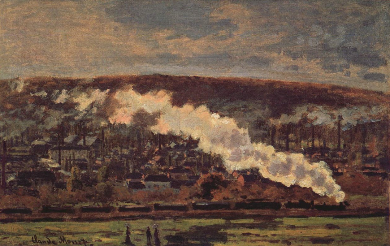 De Goederentrein door Claude Monet