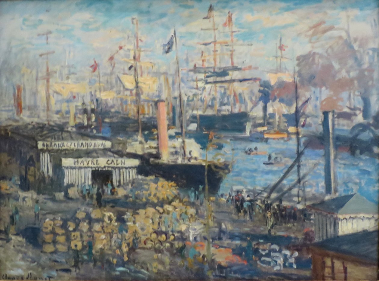 De Grote Kade in Havre door Claude Monet