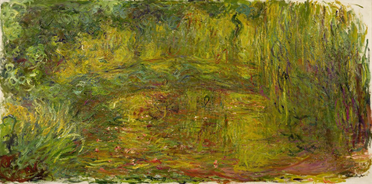 De Japanse Brug, 1918 door Claude Monet