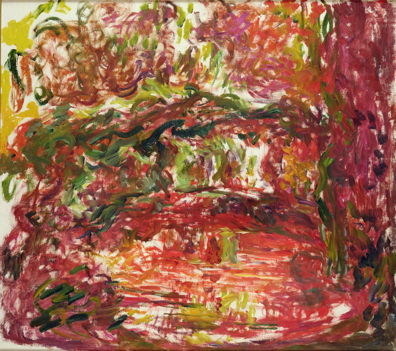 De Japanse brug in Giverny, 1918-24 door Claude Monet