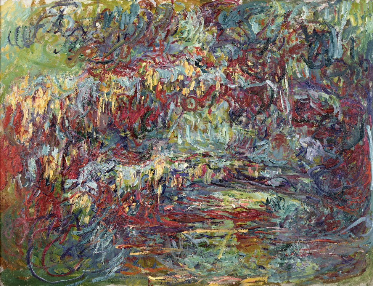 De Japanse Brug in Giverny, 1918-24 door Claude Monet