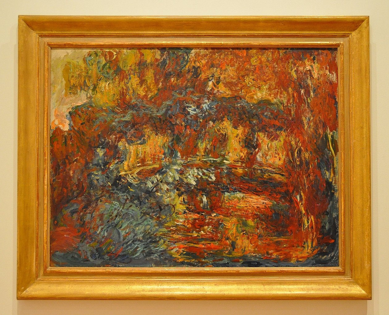 De Japanse Voetbrug door Claude Monet