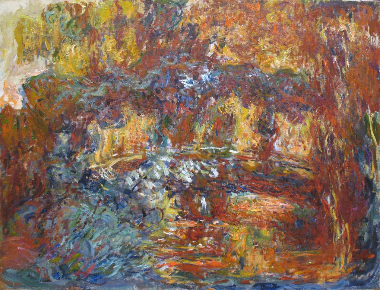 De Japanse Voetbrug door Claude Monet