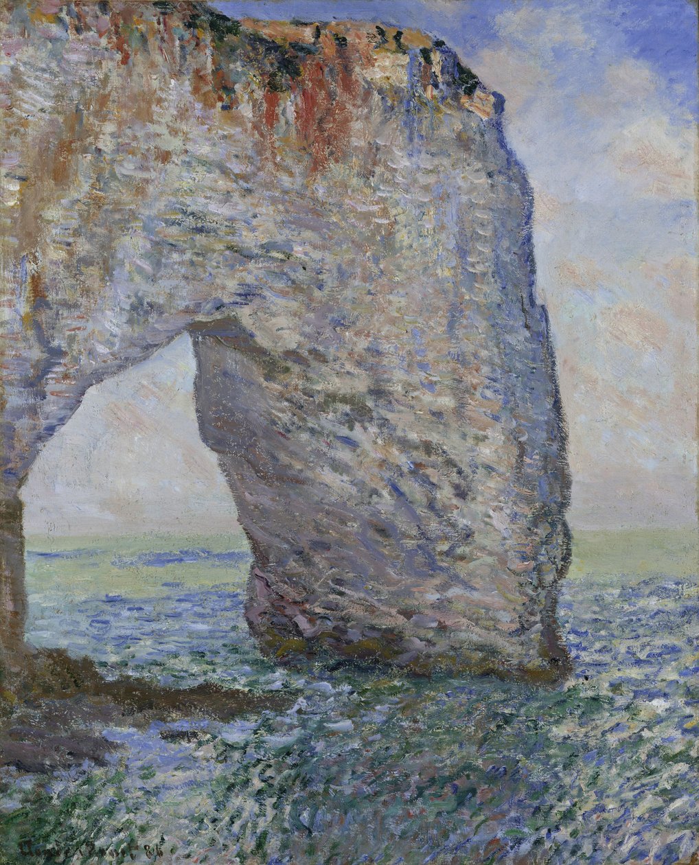 De Manneporte bij Étretat door Claude Monet