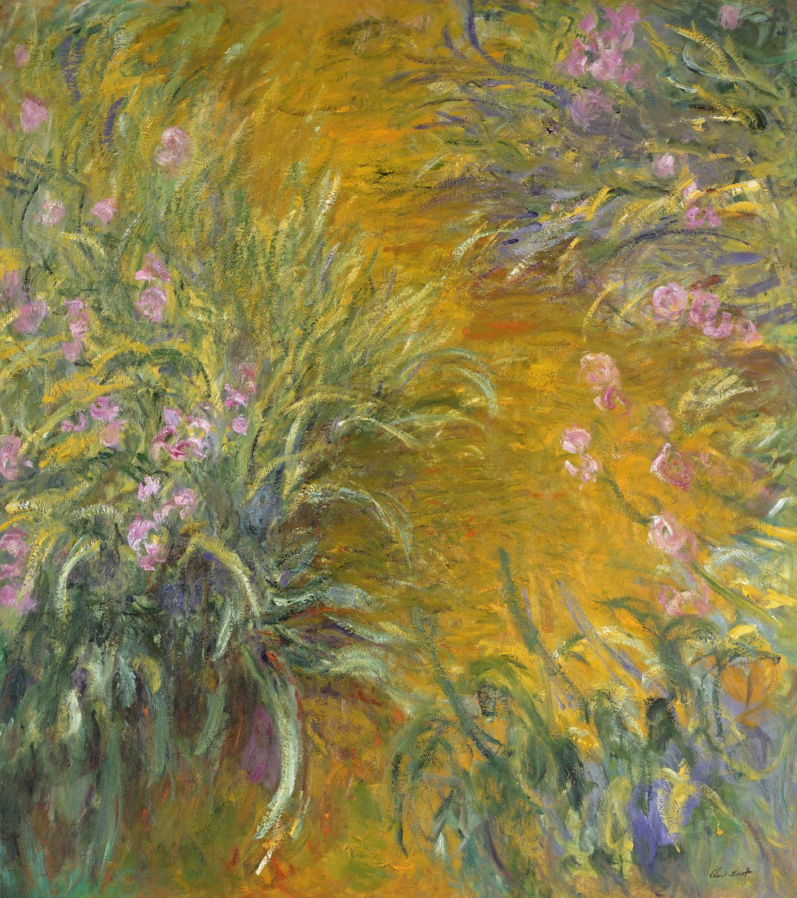 Het Pad door de Irissen door Claude Monet