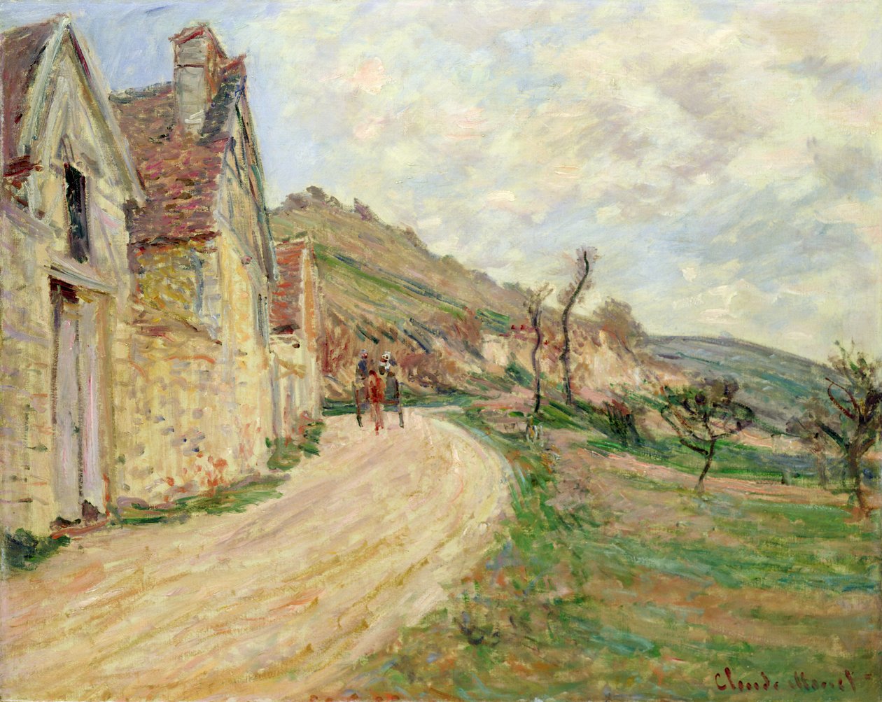 De rotsen bij Falaise door Claude Monet