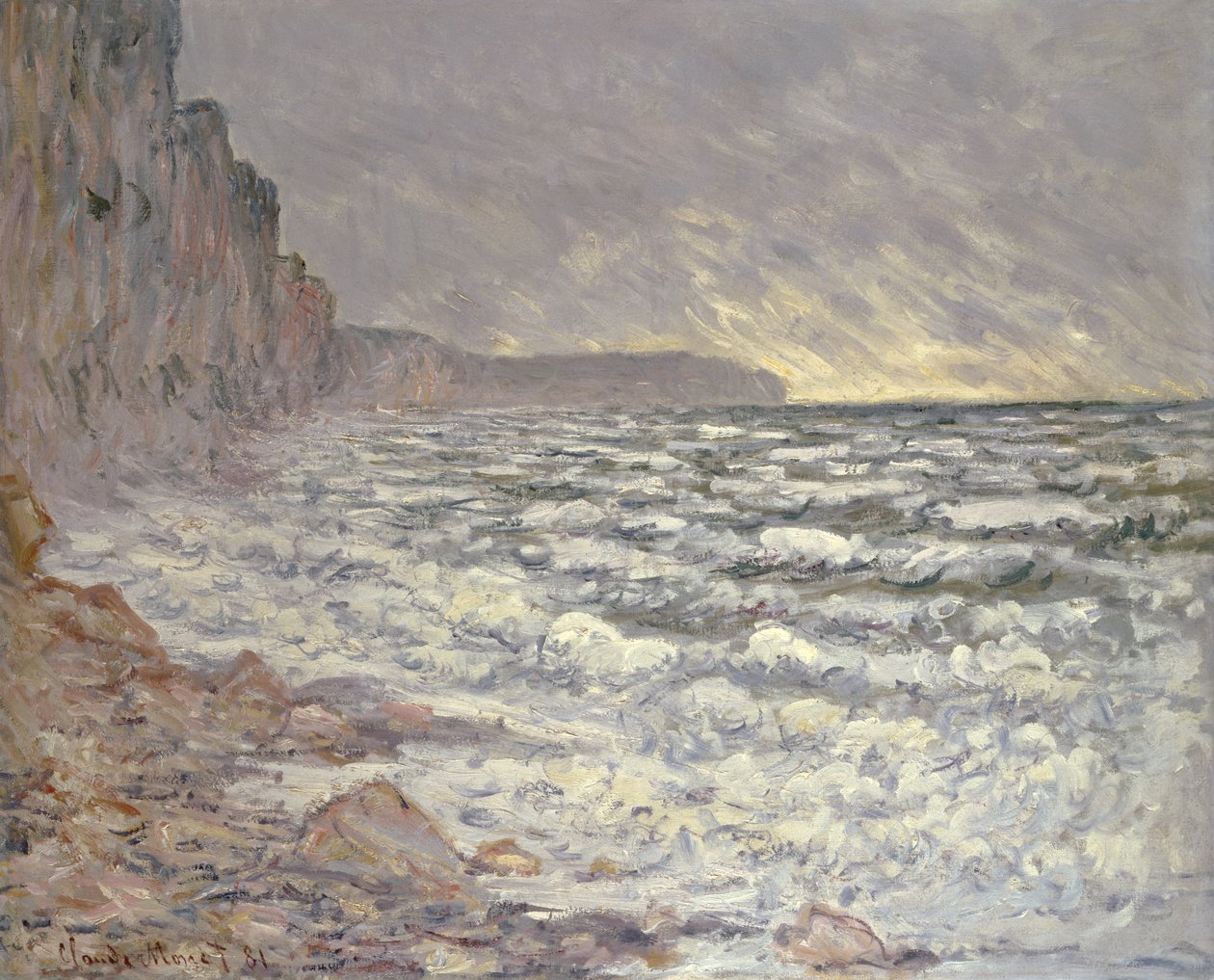 De Zee bij Fecamp, 1881 door Claude Monet