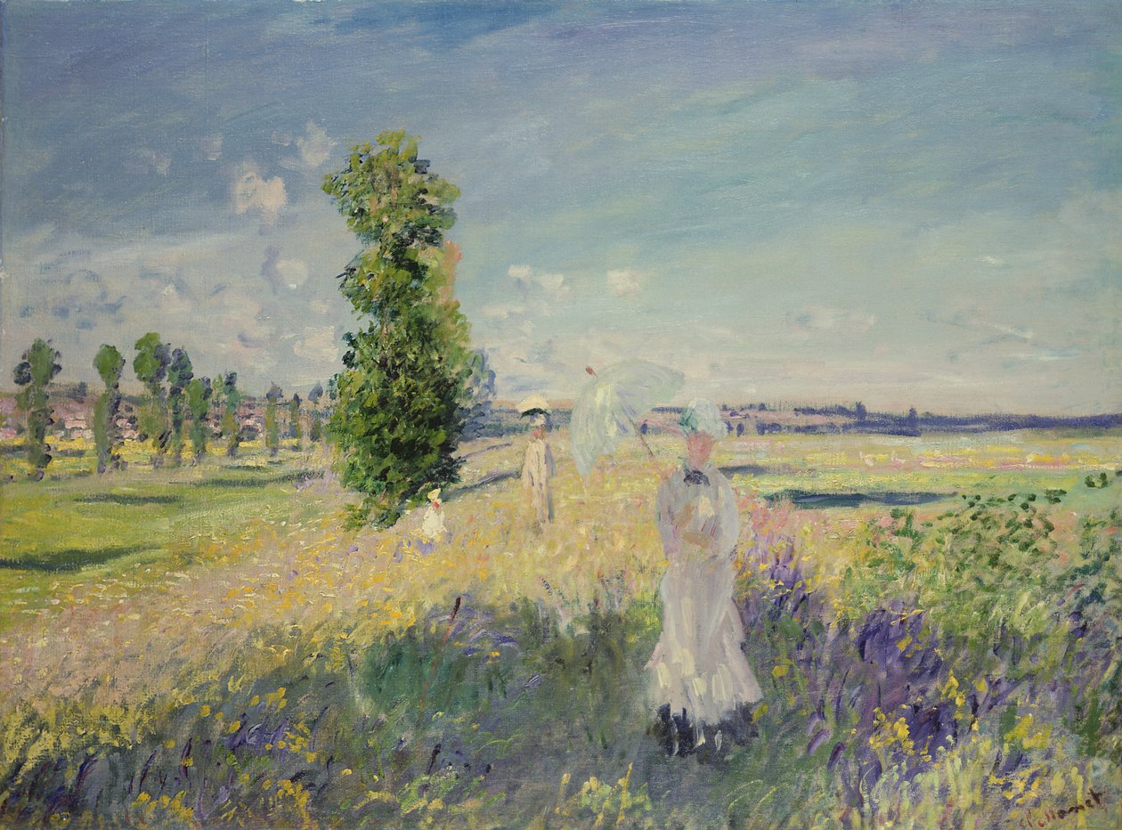 De wandeling (Argenteuil), ca. 1872-75 door Claude Monet