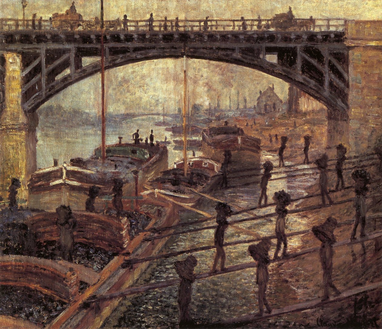De Kolensjouwers door Claude Monet