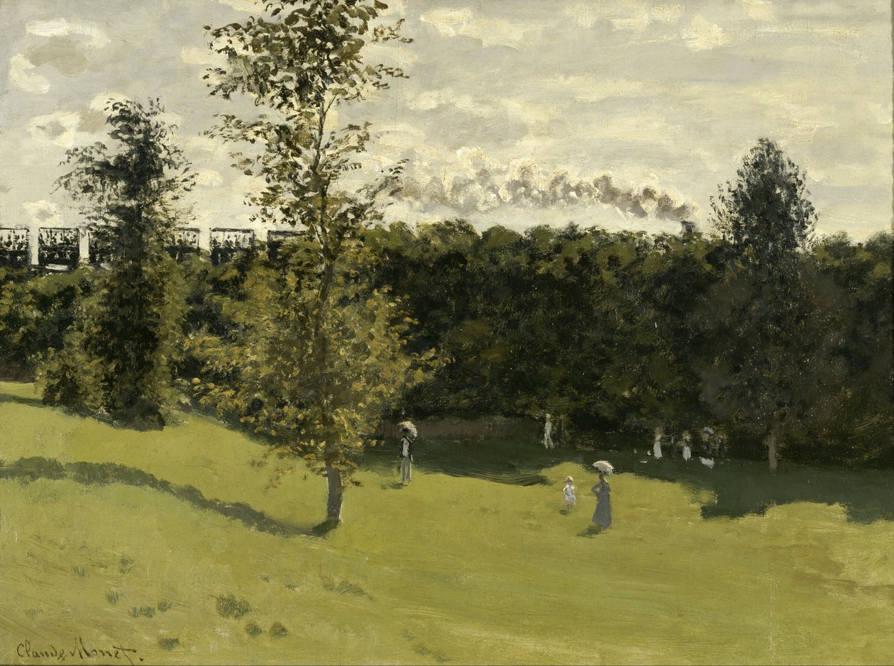 Trein op het Platteland door Claude Monet