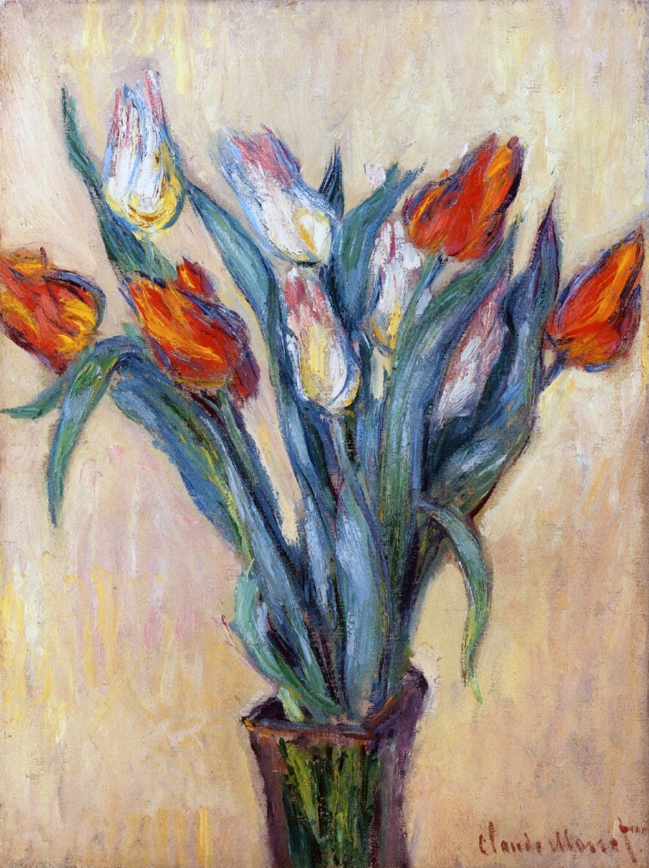 Tulpen, 1885 door Claude Monet