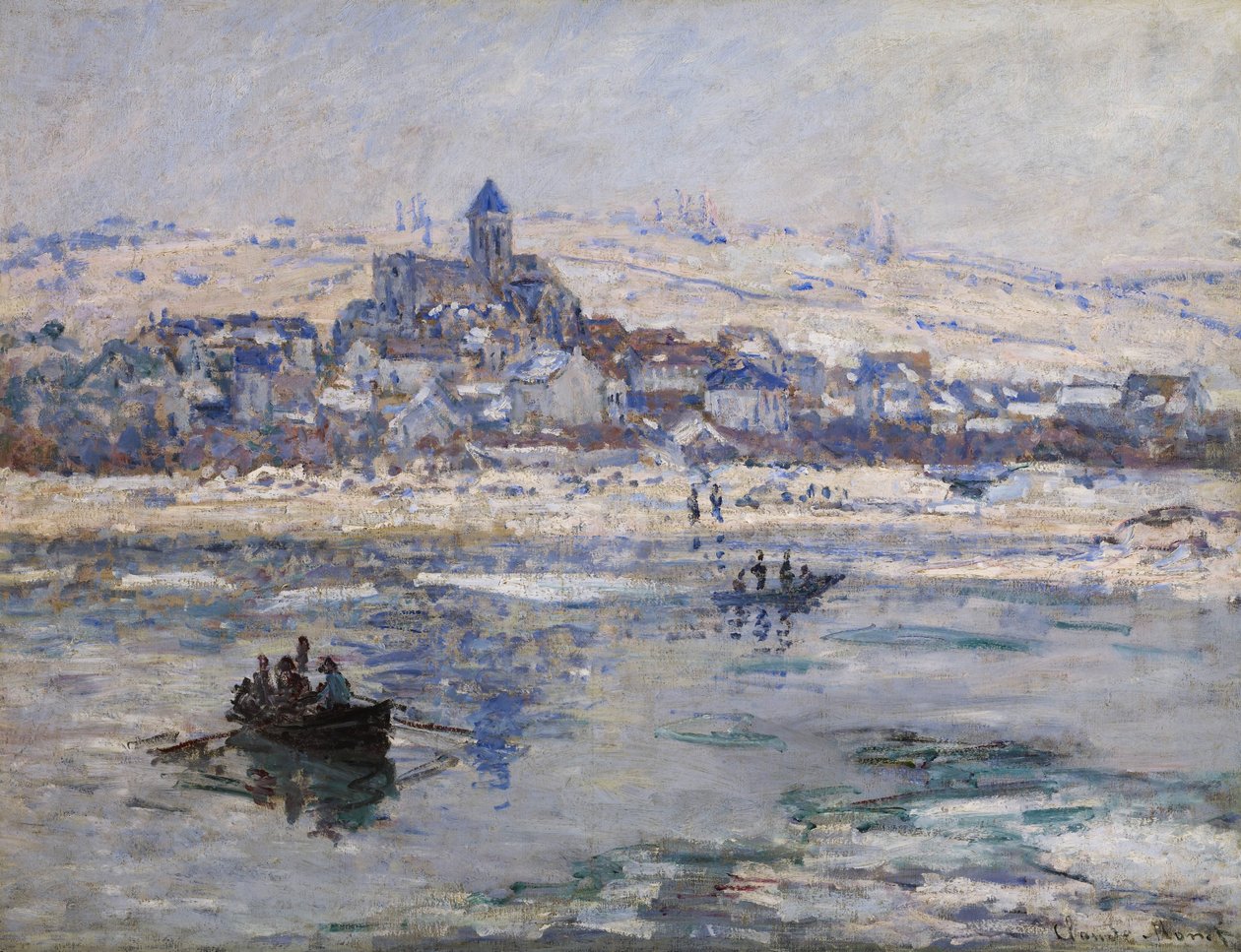 Vétheuil in de Winter door Claude Monet