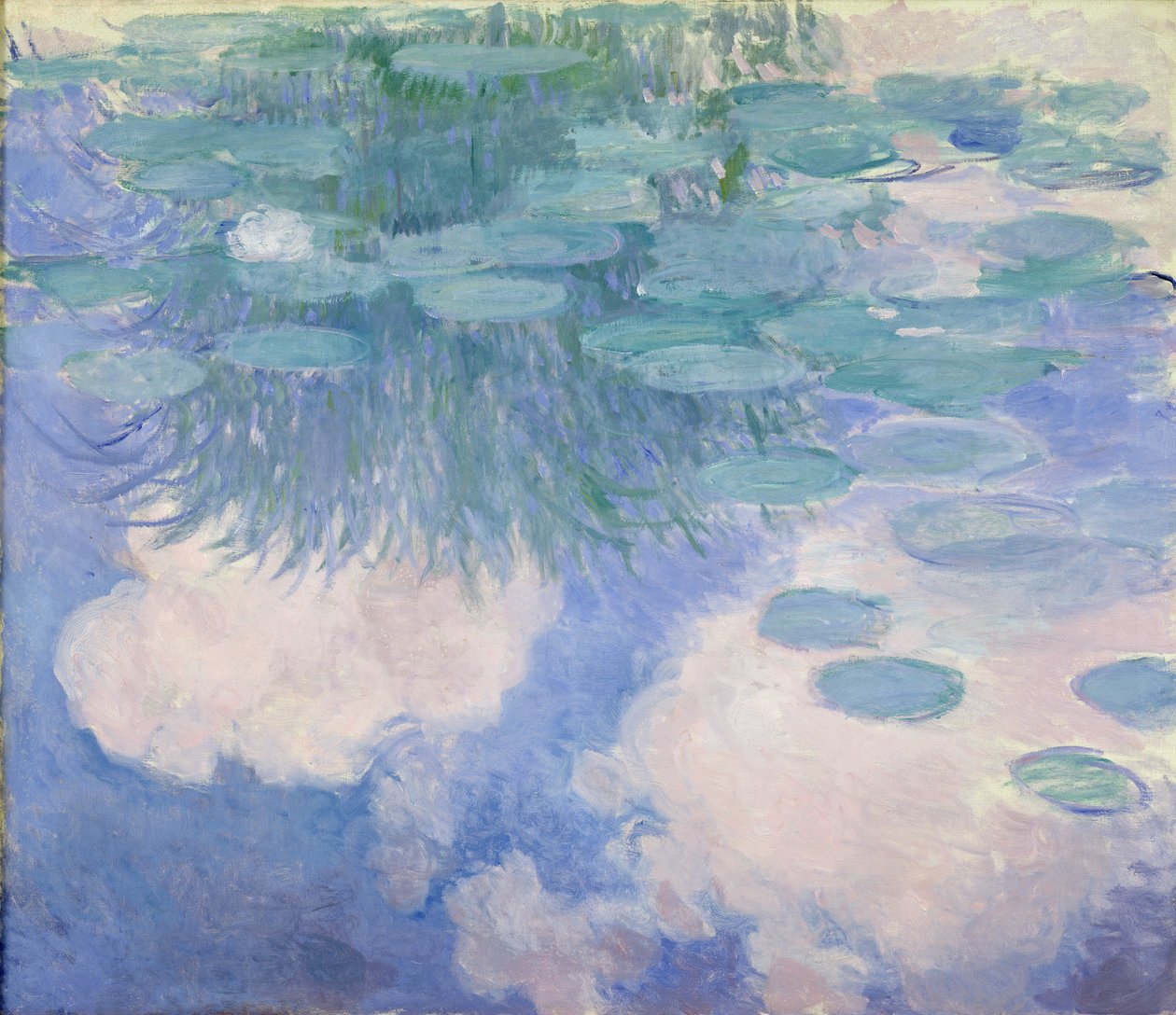 Waterlelies, 1914-17 (detail) door Claude Monet