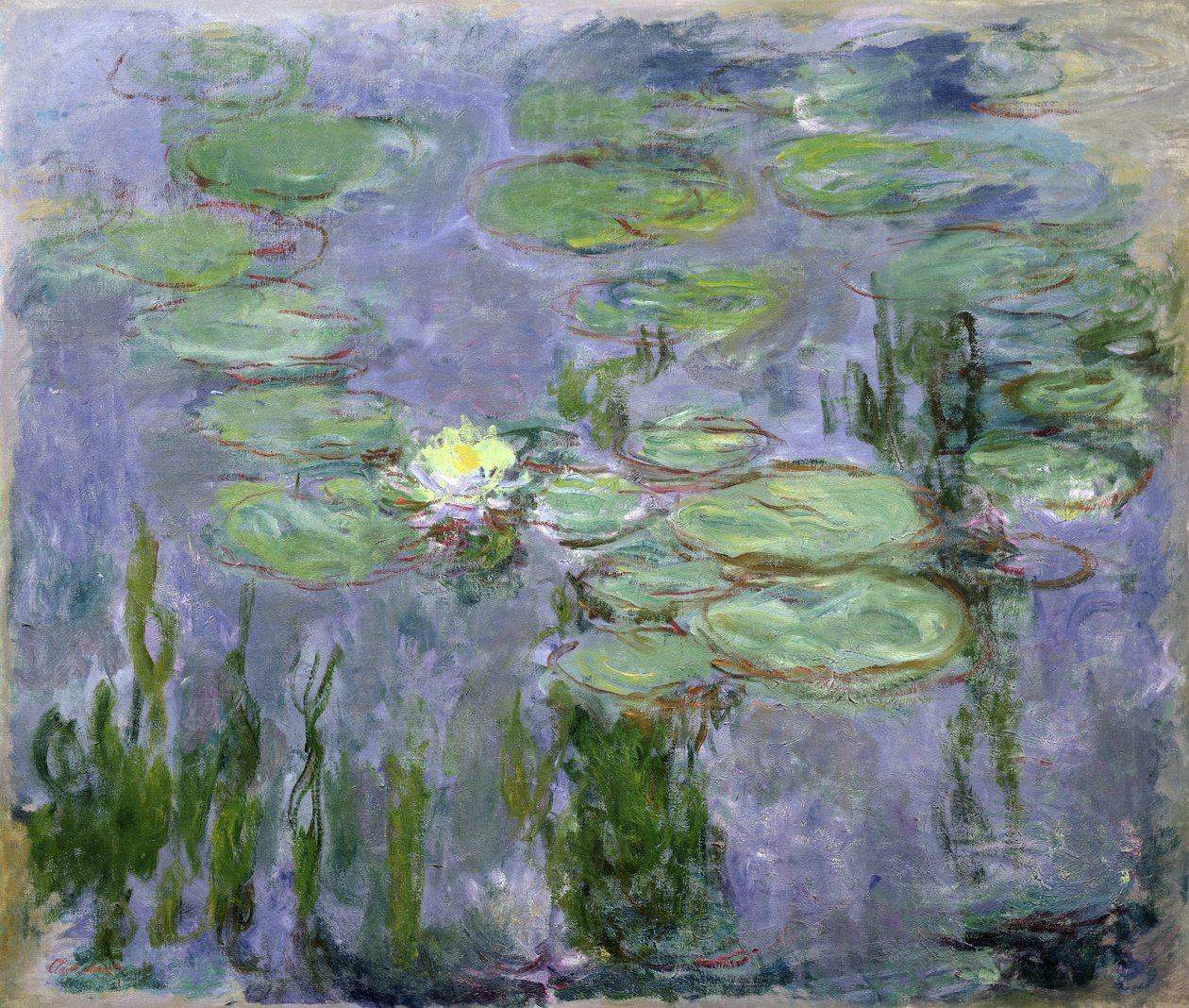 Waterlelies, 1915 door Claude Monet
