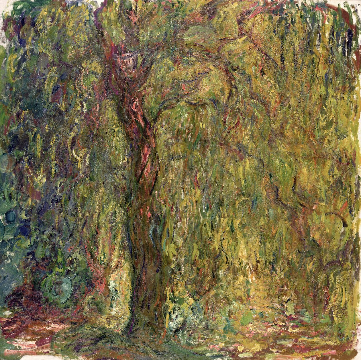 Treurwilg, 1918-19 door Claude Monet