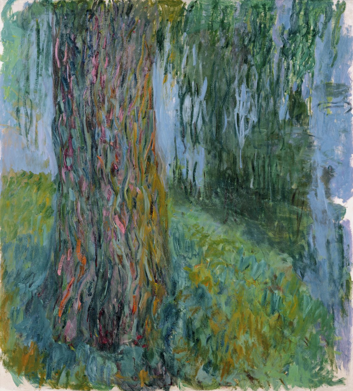 Treurende Wilg en de Waterlelievijver, 1916-19 door Claude Monet