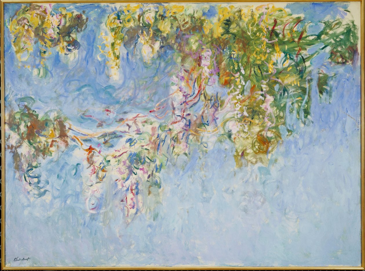 Wisteria (Glycines) ca. 1919-20 door Claude Monet