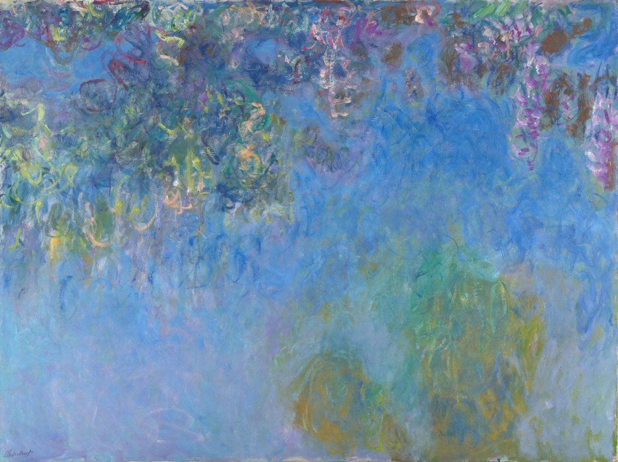 Wisteria, 1920-25 door Claude Monet