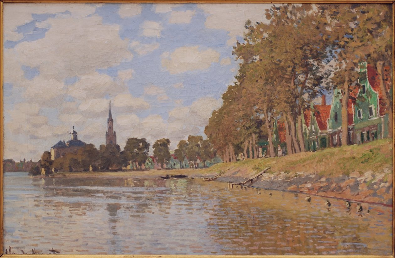 Zaandam (Nederland) door Claude Monet